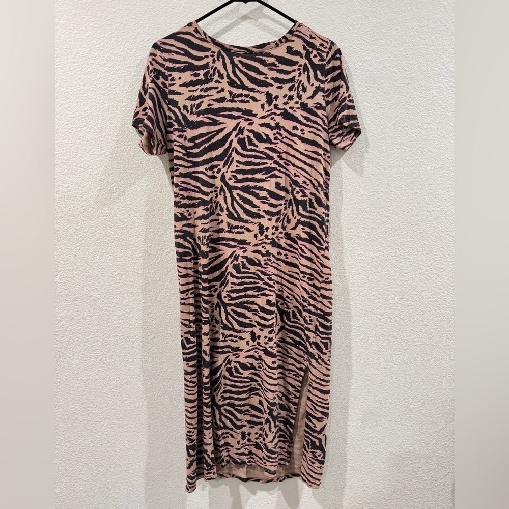 Day Dreams Duvet Days 100% Cotton Zebra Animal Print T-Shirt Sleep Dress Sizs 6